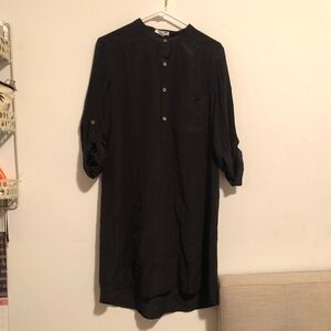 NWT Nieves Lavi Silk Shirt Dress
